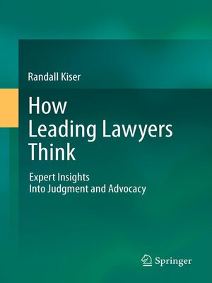 cover image of How Leading Lawyers Think